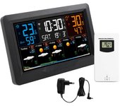 Tuya WIFI Smart Weather Station Temperature Humidity Meter Weather Forecast Indoor Outdoor Multifunctional Weather Alarm Clock