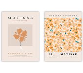 Set de 2 cuadros calidad premium con marco de madera - 30x40 cm o 50x70 cm - POSTER LAB