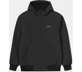 Cazadora Negra Carhartt Hooded Sail Jacket Black/White