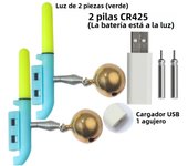 GOBAIT Big Fishing Light Stick Bell Clip Rod Luminous LED CR425 3.6V Battery USB Charge Night Bright Fish Bite Alarm Flash Lamp