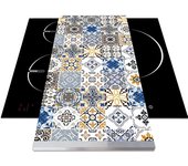 APCym Tabla deslizante con Ruedas para Robot de Cocina Thermomix, Monsieur Cuisine, Mambo, Aldi, Lidl, Tamaño 60x30cm MODELO AZULEJOS