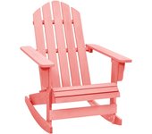 vidaXL Mecedora de jardín de madera