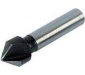 wolfcraft Avellanador cónico HSS, Ø 16 mm, vástago redondo I 2506000 I Para un avellanado preciso de agujeros taladrados, para uniones atornilladas al ras en metal y plástico