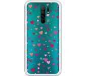 Funda original compatible con Xiaomi Redmi 9 - Corazoncitos de colores