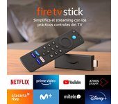 Fire TV Stick con mando por voz Alexa (incluye controles del TV), dispositivo de streaming HD