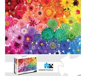 1000 Pieces Bloom Flowers Jigsaw Puzzle Home Decor Adults Puzzle Games Family Fun Floor Puzzles Educational Toys for Kids