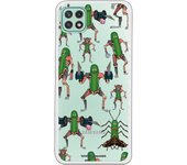 Funda original compatible con Samsung Galaxy A22 5G - Rick y Morty Pickle Rick Animal