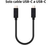 USB-C cable with USB-A Adapter Dongle USB 3.1 Gen.2 10G Short Hybrid 2-in-1 USB C Cable for Iphone portable SSD Macs laptop