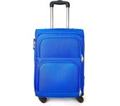 Maleta de Tela COSHANO Trolley Cabina Viaje Avión 4 Ruedas 360º Azul Eléctrico