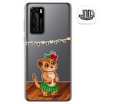 Tumundosmartphone Funda Gel Transparente para Huawei P40 diseño Suricata Dibujos