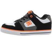 Zapatillas niño DC Shoes Pure Elastic - Black/White/Grey/Orange