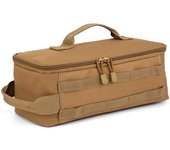 Kit de bolsa de combate de camuflaje táctico para deportes al aire libre, bolsa de transporte para acampar, color tostado