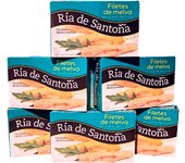 Filetes de Melva en aceite de oliva pack 6 unidades. Ria de santoña
