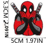 1Pcs Cartoon Miniso Disney Marvel Deadpool Spiderman Iron On Patches Clothing Embroidery Stripe On Clothes DIY Applique Badge