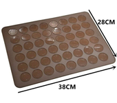 Macarons Silicone Mat Baking Mold Silicone Macaron Kit Pastry Baking Mat and Decorating Piping Pot with 4pcs Nozzles