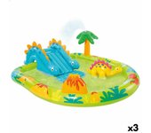 Piscina Hinchable para Niños Intex Parque de juegos Dinosaurios 191 x 58 x 152 cm (3 Unidades)