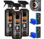Limpiador de ruedas no ácido Bronze Bomber, limpiador de ruedas Bomber de frenos de 120 ml, potente limpiador de ruedas Bomber de bronce, perfecto para limpiar ruedas y neumáticos, limpiador de llantas y removedor de polvo de frenos (3 piezas)