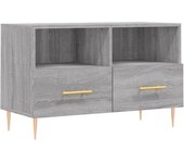 Mueble TV combinadoMueble de TV madera de ingeniería gris Sonoma 80x36x50 cm