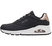 Skechers UNO RUGGED - FALL AIR Deportivas Planas Mujer Negro