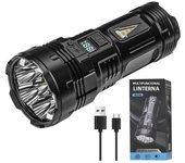 Powerful Flashlight With 7 Lamp Beads Super Tactical Light With COB Side Light Camping Lantern USB Rechargeable Outdoor Torch