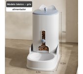 4.4L Comedero Automático para Gatos y Perros, Cuenco de Agua transparente, dispensador de almacenamiento de Alimentación para mascotas, contenedor, accesorios para Perros y Gatitos, 4.4L