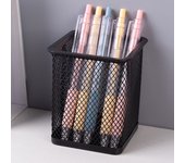 1Pcs New Pencil Holder Office Desk Metal Mesh Square Pen Pot Cup Case Container Organiser Durable Pencil Case