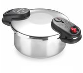 Alza Space - Olla Express Rápida de Acero Inoxidable 18/10, 2 Modos de Cocción, Diseño Ergonómico, Ahorro de Energía, Asas Termo-Resistentes