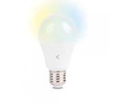 Bombilla inteligente SmartLED E27 Ksix, 9W equivalente 60W, 806 lm, App compatible Alexa, Google Home y Siri, CCT