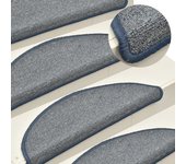 vidaXL 15x Alfombras de Peldaños de Escalera Lavable Esteras Protector Color blue 1,  Gris claro y azul,  light grey 1 y mas