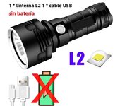 Most Powerful LED Flashlight XM-L2 XHP70 Outdoor LightingTactical Torch USB Rechargeable  Waterproof Lamp Ultra Bright Lantern