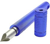 Herramienta portátil para limpiar palos de golf con hoja plana recta y tapa - Compacta y fácil de transportar para palos de golf