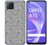 Tumundosmartphone Funda Gel Tpu para Oppo A73 5G diseño Letras Dibujos