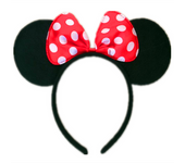 Baby Girl Mouse Ears Accessory Headband Cute Girl Party Headwear Mother Kid Bow Sequin Shiny Headband Christmas Cartoon Hairband