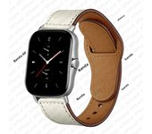 20mm/22mm leather band For Amazfit GTS/2/2e/GTS2 Mini/GTR 3/Pro 47mm/GTR2/2e/stratos 2/3 Sport Watch Bracelet Amazfit bip strap