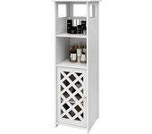 Mueble de baño, mueble de baño independiente, armarios de baño estrechos 78x22x22cm blanco