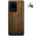 Tumundosmartphone Funda Gel Tpu para Samsung Galaxy S20 Ultra diseño Madera Dibujos