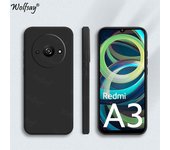 Candy Case For Xiaomi Redmi A3 Case Anti-knock Soft TPU Original Liquid Silicone Case For Redmi A3 Cover For Redmi A3 6.71 inch