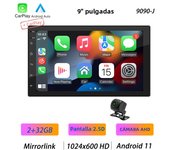BQCC 4core 2 Din Car Radio Androidauto Carplay Android 13 GPS Car Audio 7"/9"/10" WIFI BT IPS Automotive Multimedia Player