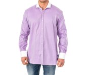 La Martina-Camisa Manga Larga con cuello de solapa KMCJ02 para Hombre
