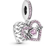 PANDORA Charm Colgante Plata Corazón & Madre 799402C01