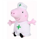PELUCHE PEPPA PIG - ENFERMERA 18CM, 760019420, PLAY BY PLAY, TIENDA CON LICENCIA OFICIAL