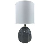 Lámpara de mesa Versa Mery 25 W Gris Cerámica 14 x 27 x 11 cm