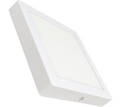 LED ATOMANT Plafón LED de superficie cuadrado 210 mm, 20W y 1800 lúmenes, incluye driver externo, instalación en techo o pared, diseño moderno y compacto, luz uniforme sin parpadeos, ideal para pasillos, cocinas, baños u oficinas, panel LED eficiente