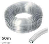 EDM Manguera de cristal transparente 7mm interior 10mm exterior 50m EDM - 74252 Manguera Riego Mangueras Jardin