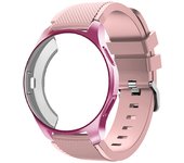 Silicone Case+band For Samsung Galaxy watch 46mm 42mm strap Gear S3 Frontier Band Sports watchband+Protector watch case 42/46 mm