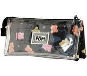 Oh My Pop Gummy Estuche Portatodo Triple Clear, Multicolor