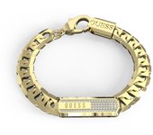 Guess Pulsera Hombre Racer Tag De  Dorado