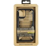 muvit for change funda shockproof 2m compatible con Apple iPhone 12/12 Pro transparente/negro