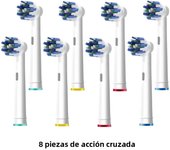 4/8/12/16Pcs Electric Toothbrush Heads Dental Nozzles Deep Clean Replacement Brush Heads for Oral B Cross Action White/Black