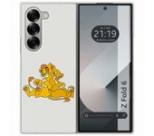 Tumundosmartphone Funda Carcasa Dura para Samsung Galaxy Z Fold 6 5G diseño Leones Dibujos